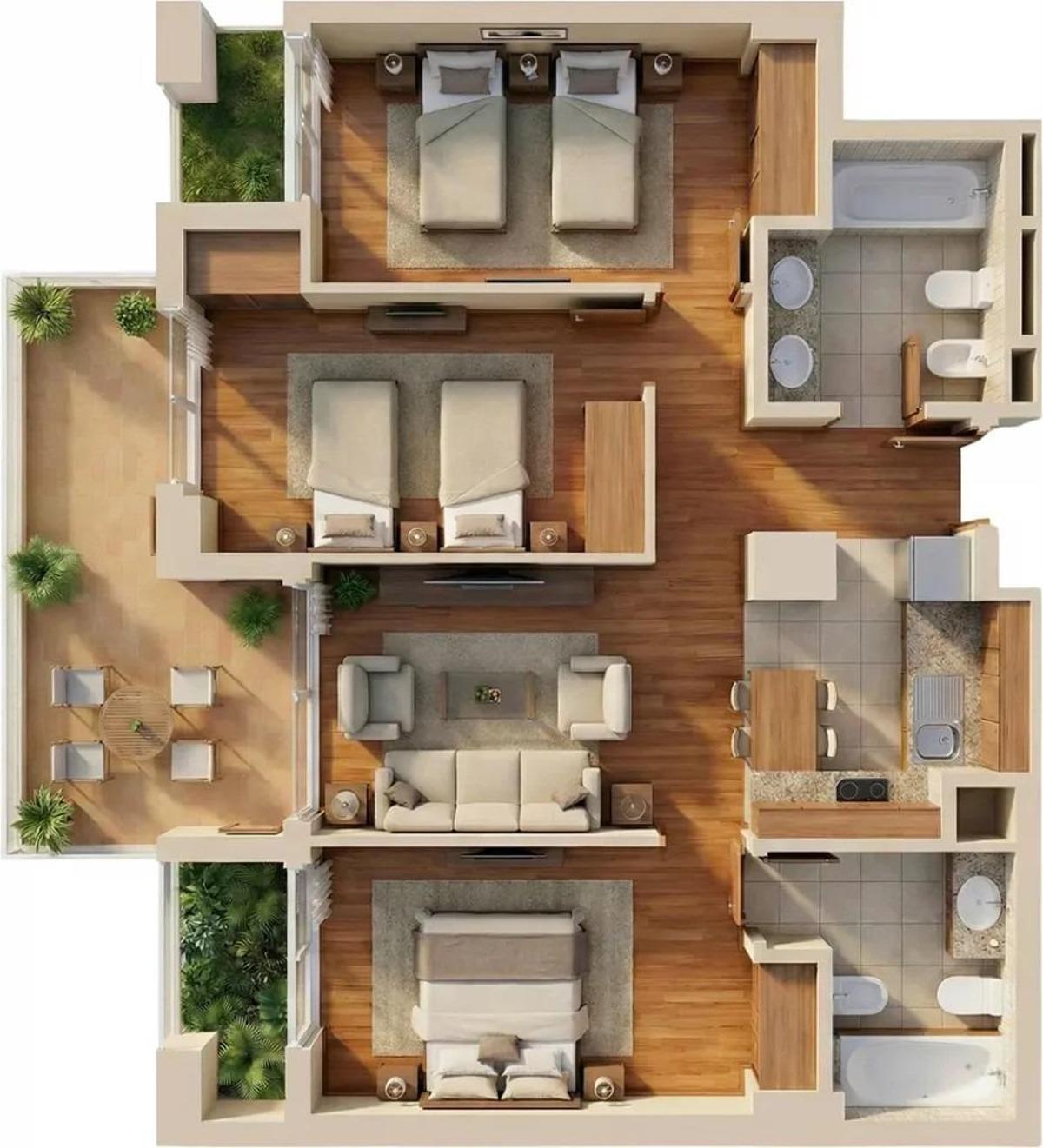 3 Bed, 2 Bath, ApartmentFor Sale, Vera, Costa Almeria