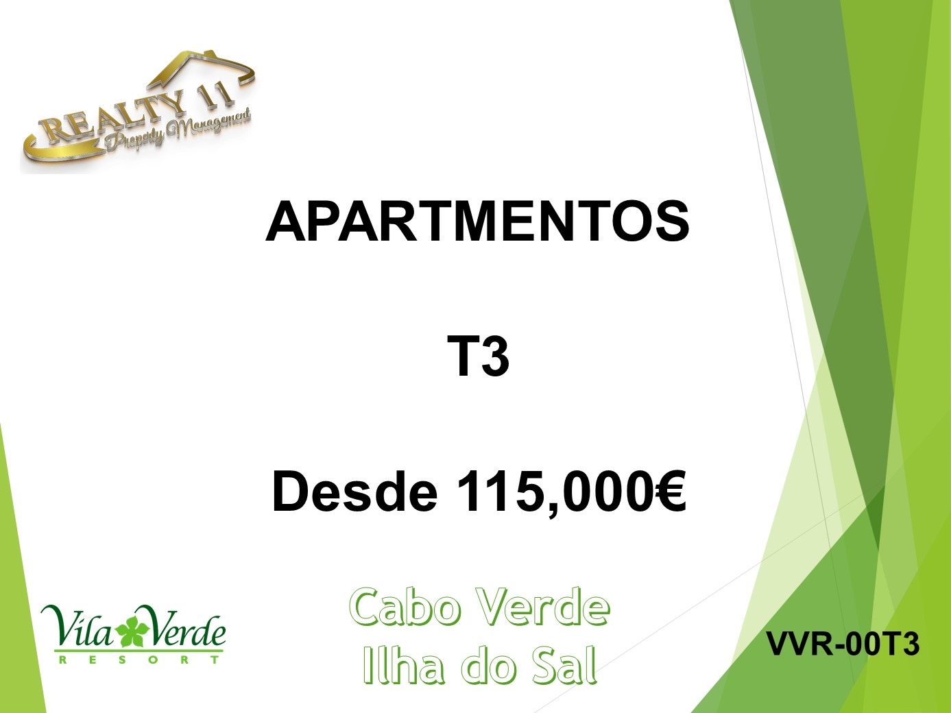 Sal Municipality, Sal Municipality, 4111, 3 Bedrooms Bedrooms, ,Flats / Apartments,For Sale,VVR-00T3